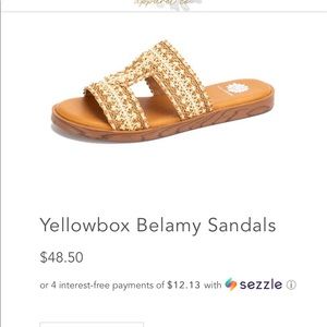 NWT Yellow box slides
